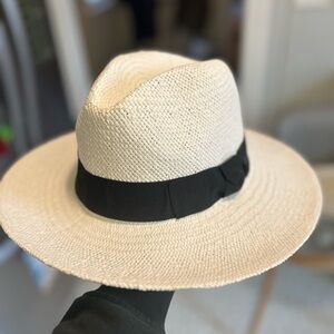 Nordstrom Cream Woven Hat